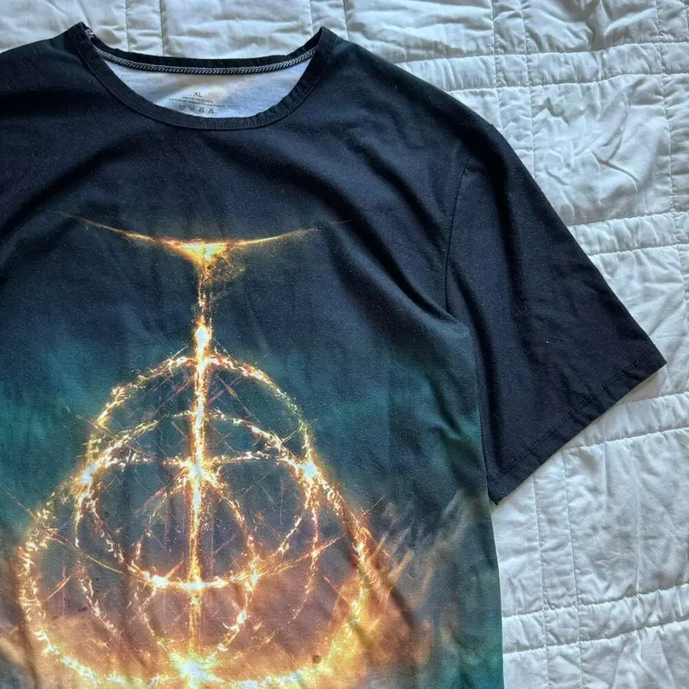 Eldenring graphic short sleeve t shirt sz XL game nerd gamer skater casual - Picture 2 of 4
